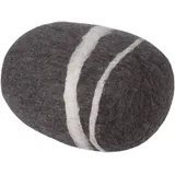 myfelt Oskar - Filz Kieselstein, Meditationskissen, Yogakissen, Dekokissen Dunkelbraun rund - Größe XXL