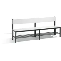 C+P Sitzbank mit Rückenlehne, Basic Plus, H796xB1960xT407mm