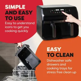 Instant Pot Vortex Dual Heißluftfritteuse 8L schwarz
