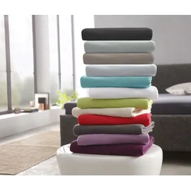 OTTO home Spannbettlaken Jersey 90 x 200 - 140 x 200 - 180 x 200 cm weiß 1 St.