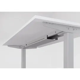 Hammerbacher Schreibtisch VXMST12/3/S ahorn nachbildung/silber