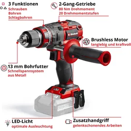 Einhell TP-CD 18/80 Li-i BL - Solo ohne Akku