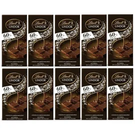 schokolade-tafel Lindor Dunkle Schokolade 10er Pack 100 g
