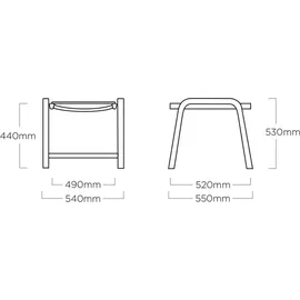 Kettler Hocker Basic Plus Weiß-Hellgrau