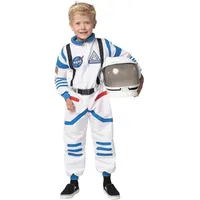 LuxusKollektion Kostüm Spooktacular Creations Halloween Astronaut Kind Kostüm Weiß NASA bunt