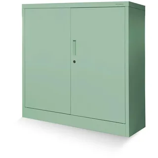 Jan Nowak Kleiner Aktenschrank C001B Büroschrank Metallschrank Pulverbeschichtet Abschließbar 92,5 cm x 90 cm x