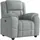 vidaXL Relaxsessel Hellgrau Stoff 99 x 102 x 0 cm Grau mit Liegeposition
