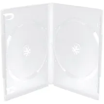 MediaRange DVD-Leerhülle für 2 Discs, 14mm, maschinenfähig, matt/transparent