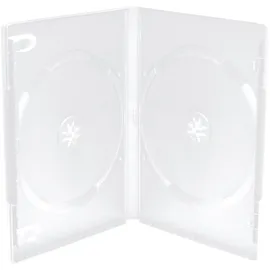 MediaRange DVD-Leerhülle für 2 Discs, 14mm, maschinenfähig, matt/transparent