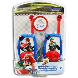 Lexibook TW25NI Super Brothers Nintendo Mario Kart-Walkie-Talkies digitales Niños-Rango transmisión