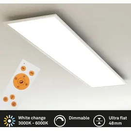 Briloner Leuchten LED Panel »Piatto«, weiß