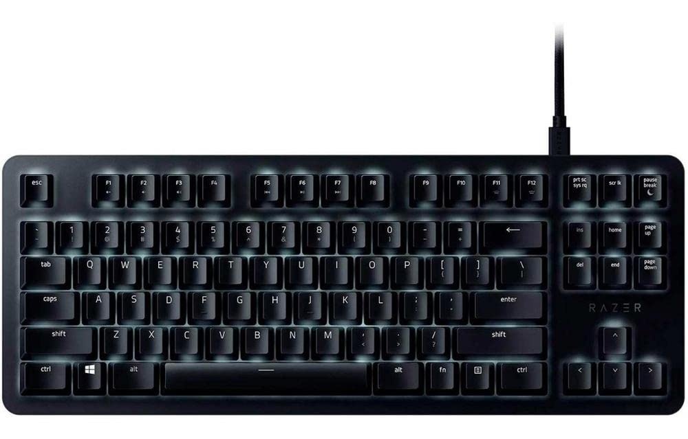 Razer BlackWidow Lite Gaming-Tastatur, leise und taktile – kompakt mit abnehmbarem Kabel, zugloses Design, angetrieben durch Razer Chroma, Razer Orange Schalter - US LAYOUT