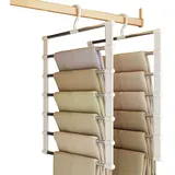 Zyronn Kleiderbügel Multifunktionale Kleiderbügel, faltbare Hosenbügel, (2-tlg), mehrlagige Aufbewahrungsbügel
