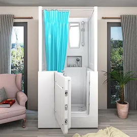 AcquaVapore Badewanne mit Tür 100 x 78 cm (S02D-B-L)