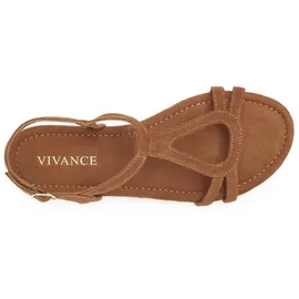 VIVANCE Sandalette Damen Camel 38
