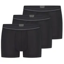 SCHIESSER Retro Boxer unifarben schwarz M 3er Pack