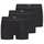 SCHIESSER Retro Boxer unifarben schwarz M 3er Pack