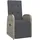 furnicato Gartenstuhl Liegestuhl 57 x 106 x 69 cm grau 1 St.