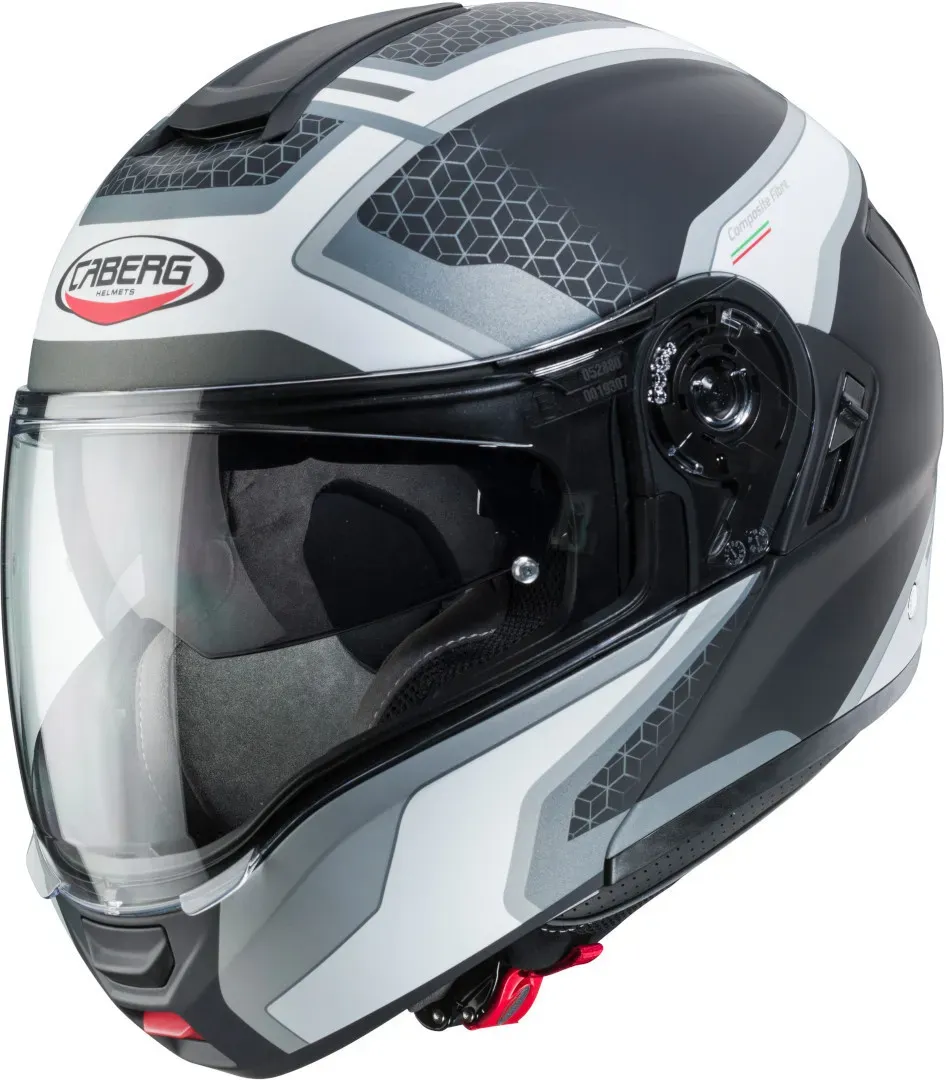 Caberg Levo Sonar Klapphelm, schwarz-grau-weiss, Größe S