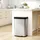Homcom Mülleimer 60 l Silber