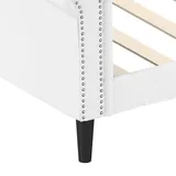 vidaXL Tagesbett Weiß 90x200 cm Kunstleder - Weiß