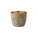 Giftcompany Windlicht Madras Eisen Sandstone/Gold
