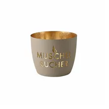 Giftcompany Windlicht Madras Eisen Sandstone/Gold
