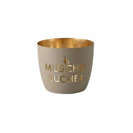 Giftcompany Windlicht Madras Eisen Sandstone/Gold