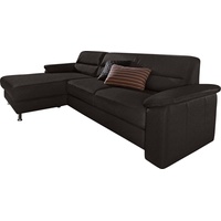 sit&more Ecksofa Ascara L-Form, inklusive Boxspring/Federkern-Polsterung, wahlweise mit Bettfunktion schwarz