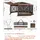 Vevor Pop-up-Pavillon 4,57x4,57m Braun