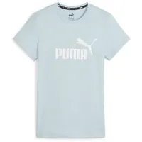 Puma Ess Logo Kurzarm-T-Shirt Turquoise Surf M