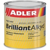 ADLER Brilliantalkyd - Blau, RAL5010 Enzianblau 125 ml - Kunstharzlack glänzend, Decklack für innen und außen, Wetterbeständigt, Bootslack, Yachtlack