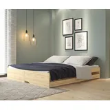 Interlink Kinderbett Lotar 90 x 200 cm Kiefer massiv weiß lackiert