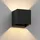 ledscom.de Wandleuchte CUBEL für außen, IP65, Up-/Downlight, schwarz matt, quadratisch, 1x G9 max. 10W
