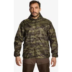 Regenjacke 100 leicht camouflage grün 2XL