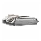 vidaXL Bettgestell 160 x 200 cm Grau