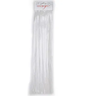 Inges Christmas Decor Inge-glas Christmas Goods Lametta glatt 50 cm weiß Weihnachtsbaum (Lametta glatt 50 cm weiß)