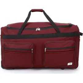 monzana XXL Reisetasche mit Trolleyfunktion 160L rot