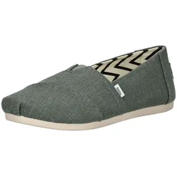 Slipper TOMS "TOMS Slipper Textil", Damen, Gr. 38,5, grün, Textil, casual, Schuhe