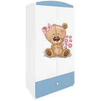 Raumhirsch furniture Kinderkleiderschrank Blau, 90x175x52 cm, Kinder- & Jugendzimmer,