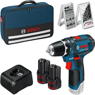 inkl. 2 x 2,0 Ah Akku + Ladegerät + Softbag + 39-tlg. Zubehör 0615990L6Z