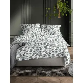 IRISETTE Koala-HK 8588 floral Salbei 135 x 200 cm + 2 x 80 x 80 cm