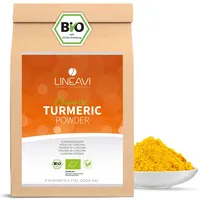 LINEAVI Kurkuma Pulver Bio 1000g, fein gemahlene Kurkuma-Wurzel in Bio-Qualität, ideal zur Zubereitung einer Goldenen Milch, als Zugabe in Getränken oder asiatischen Gerichten