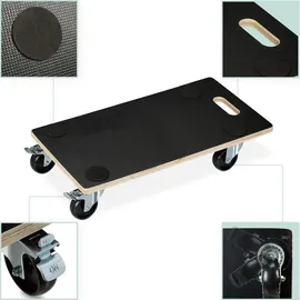 Relaxdays 2 x Transportroller mit Bremse 400 kg