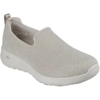 SKECHERS Damen GO Walk Joy Sensational Day Sneaker, Taupe Textile/Trim, 41 EU - 41 EU