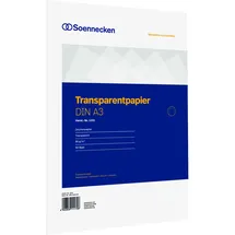 SOENNECKEN Transparentpapier 1231 A3 80 g/m2 50 Blatt