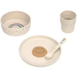 Lässig Dish Set PP/Cellulose Happy Rascals Smile sky blue