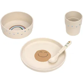 Lässig Dish Set PP/Cellulose Happy Rascals Smile sky blue