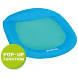 Bestway Luftmatratze Pop-Up Wasserhängematte, (Packung, Inkl. Tragetasche), mit Wasserdurchlässiger Mesh-Liegefläche blau