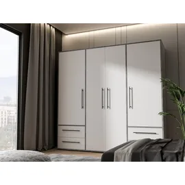 Forte »Mokkaris, OTTOs Choice, TOPSELLER! 3 oder 4 Türen, zeitloses Design« B/H/T ca. 145x200x59cm oder 206x200x59cm, grau